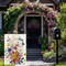 Summer Colorful Floral Garden Flag for Outside 12x18 Inch Double Sided Burlap Outdoor Yard Flag Decorations for Home